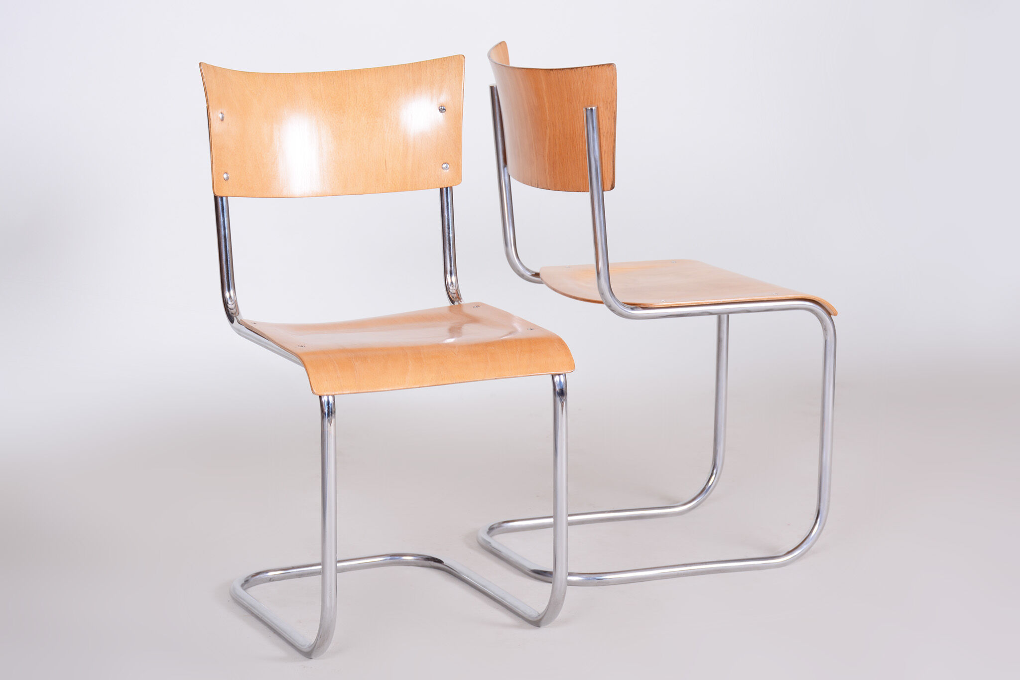 Set of four mart stam dining chairs - 1930s