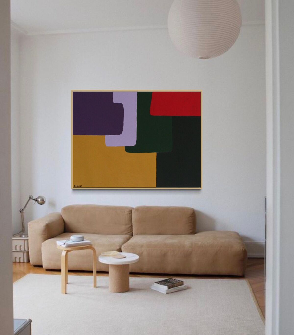 Large colorful painting 130x97 cm