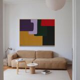 Large colorful painting 130x97 cm