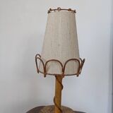 Rattan table lamp