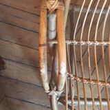 Sofa bench into rattan