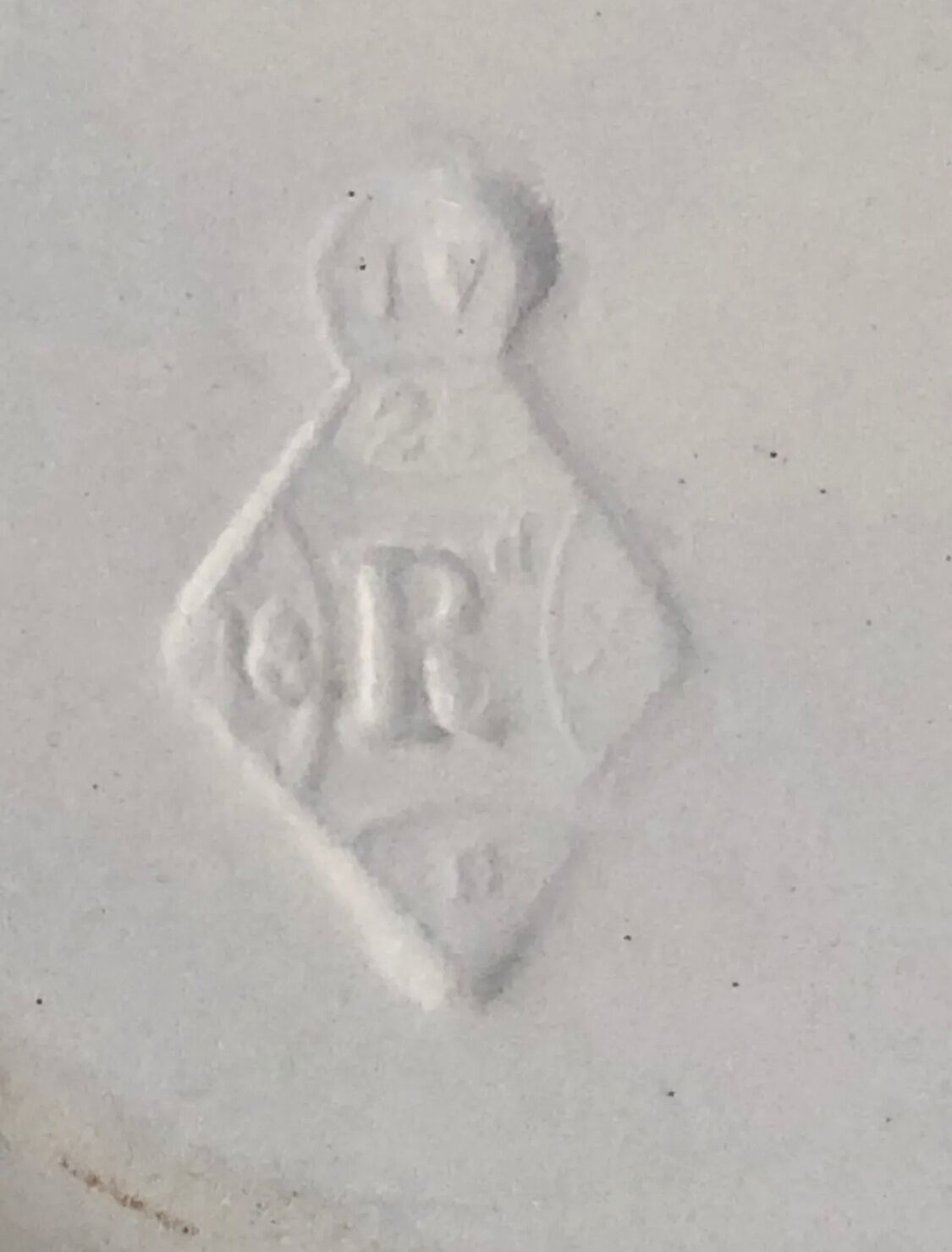 Old large oval dish Brown Westhead Moore & co monogram XIX