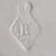 Old large oval dish Brown Westhead Moore & co monogram XIX