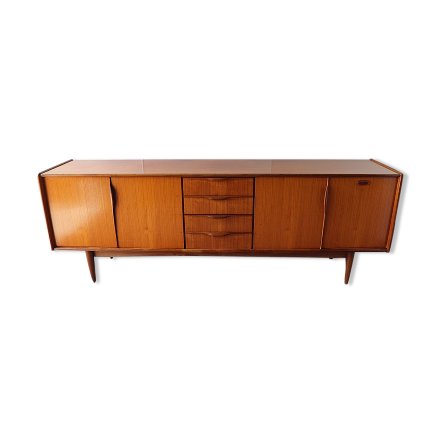Scandinavian teak row circa 1960