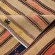 5x8 Cream & Navy Blue Striped Pattern Kilim Rug, 152x234Cm