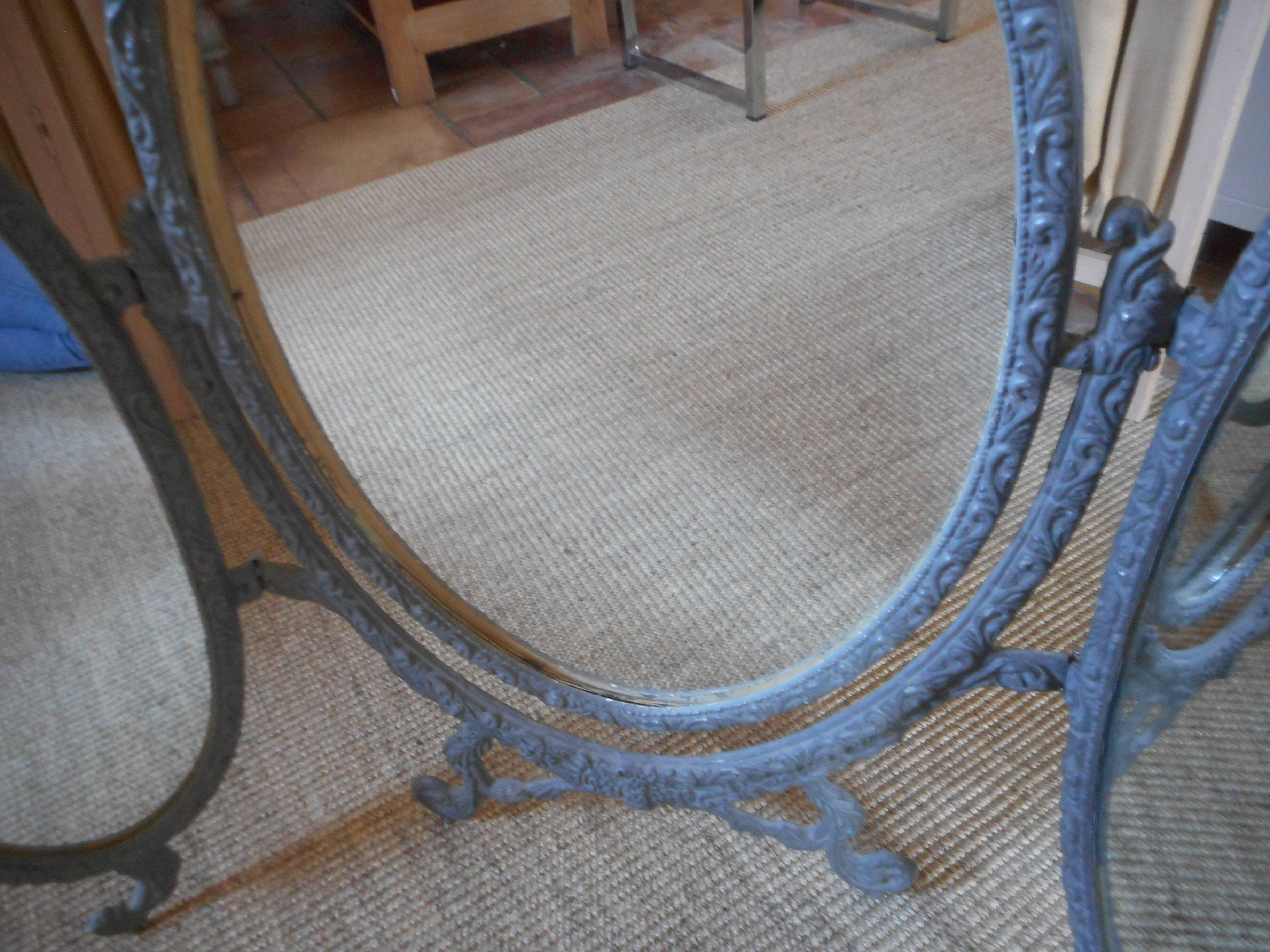 triptych psyche mirror to place on table or dressing table