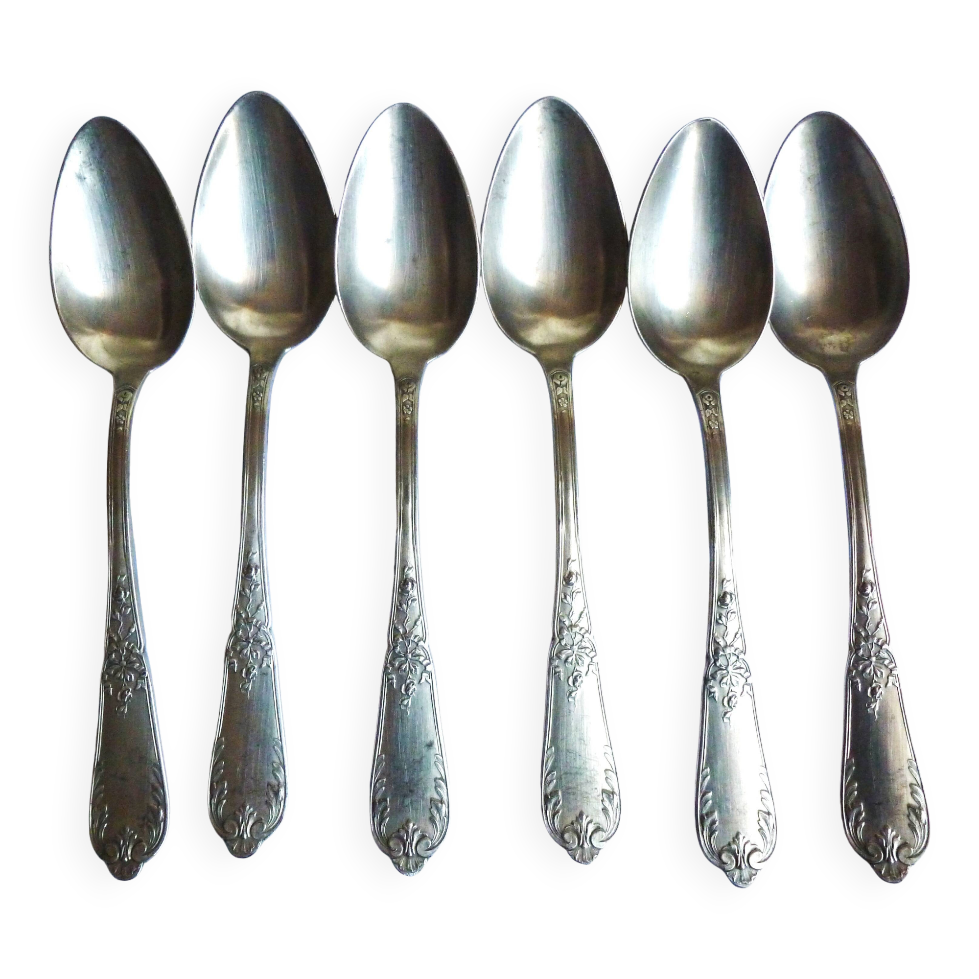 Art Nouveau cutlery with ladle, forks, spoons and ladle