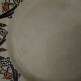 6 plates in earthenware HBCM Creil and Montereau diam 23 cm