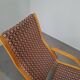 Rocking-chair Art déco en bois cintré et tissu, Tchécoslovaquie 1930