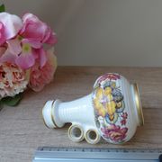 Small ceramic vase ker vitrex vintage floral pattern