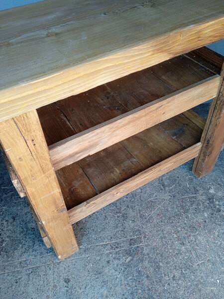 120cm workbench solid wood antique furniture
