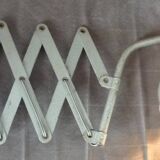 Zigzag wall lamp, accordion, metal scissors, 50s/60s design