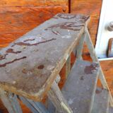 Ancient wooden stepladder