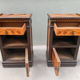 Pair of Art Deco bedside tables from the 1920s.