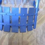Pair of ultramarine blue garden or patio armchairs