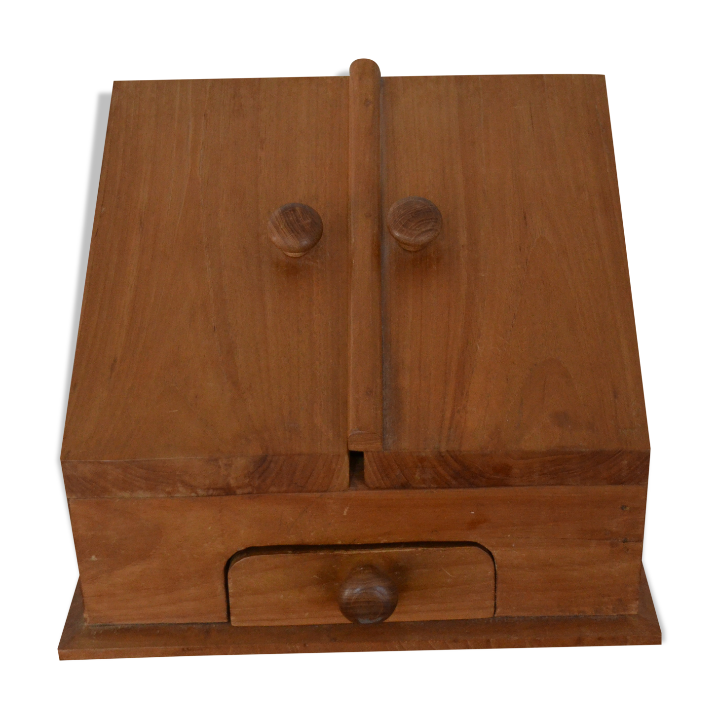 Wooden mail storage box