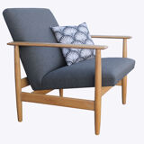 1960s Armchair Wilhelm Knoll in oak wood