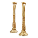 Pair of gilded bronze candle holders in gilded bronze - Pierre Casenove- Fondica 1991