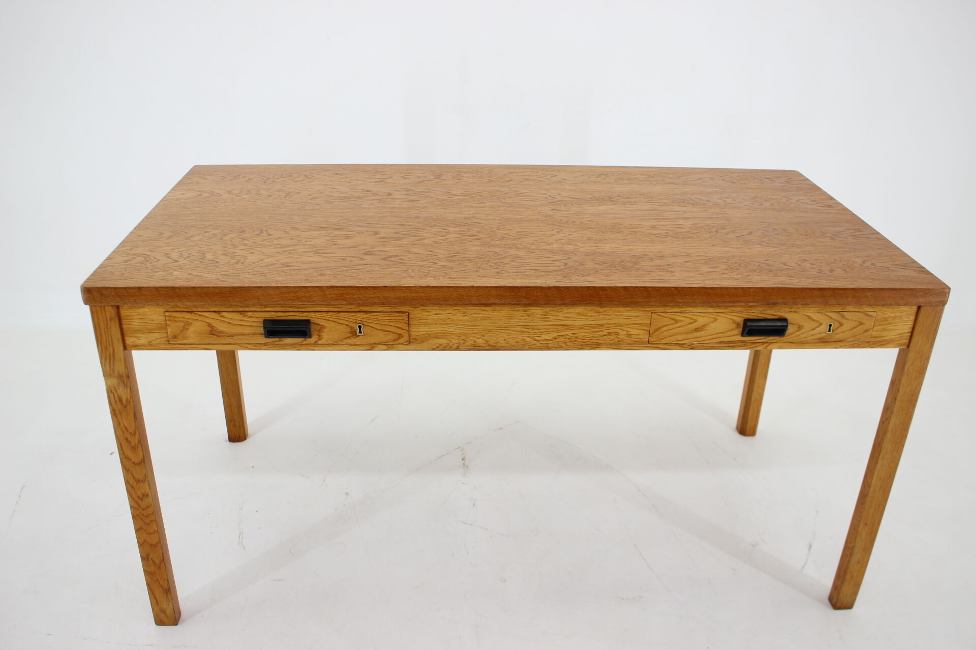 1960s oak danish minimalist writing desk