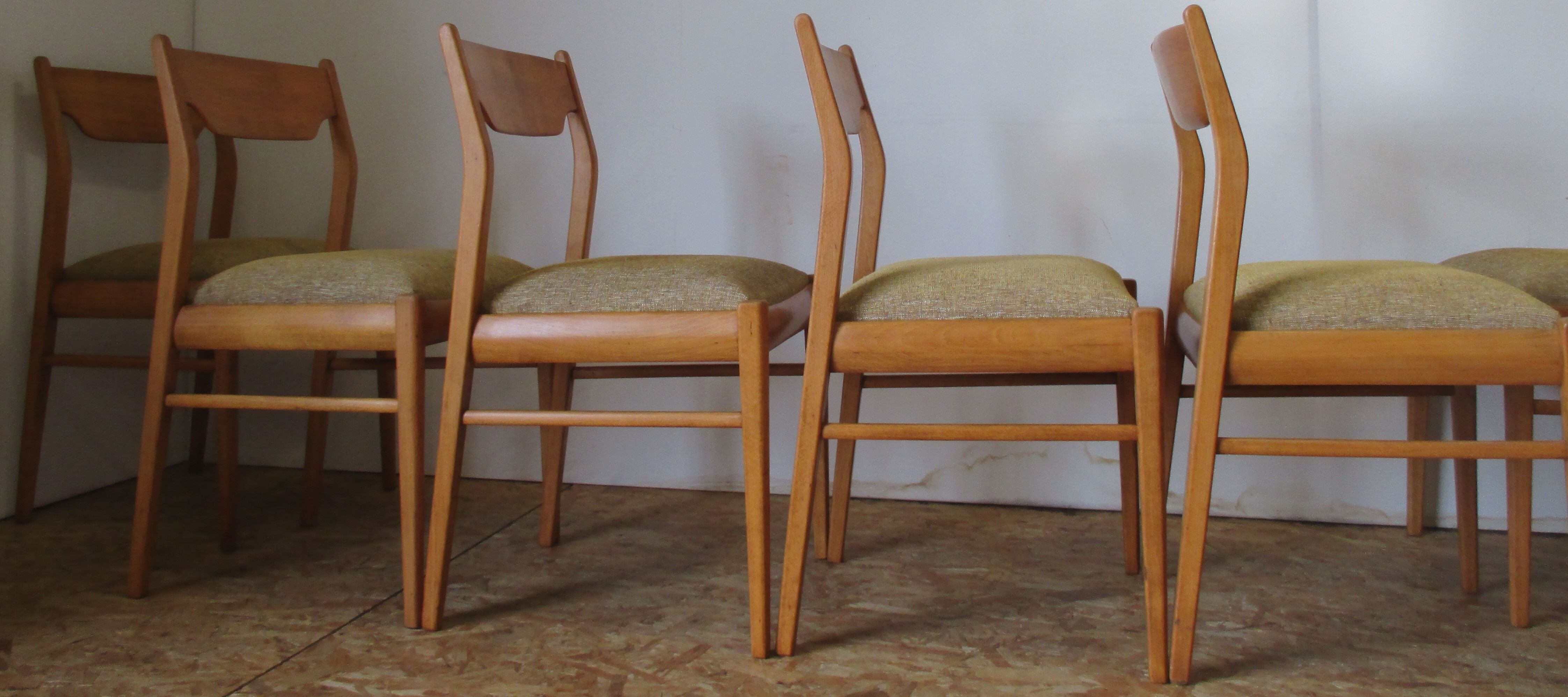 6 Scandinavian chairs 60s in beech Farstrup