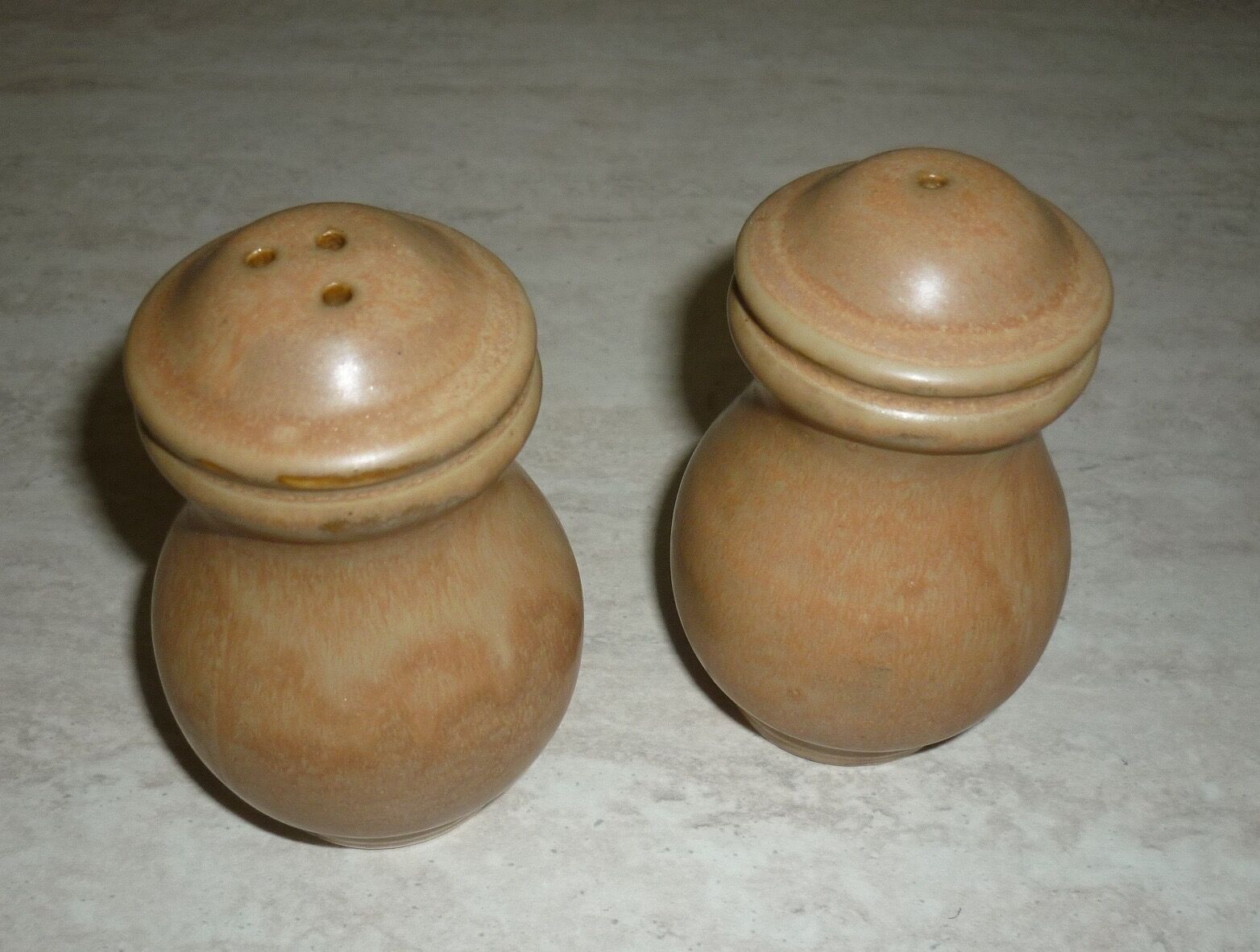Sandstone salt and pepper shaker