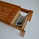 Vintage Brutalist coffee table/newspaper rack, 1960s/1970s