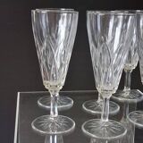 6 champagne flutes from VMC Reims in very good condition.