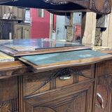 Art Deco period sideboard in oak and marble