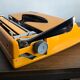 Orange consul typewriter 1970s