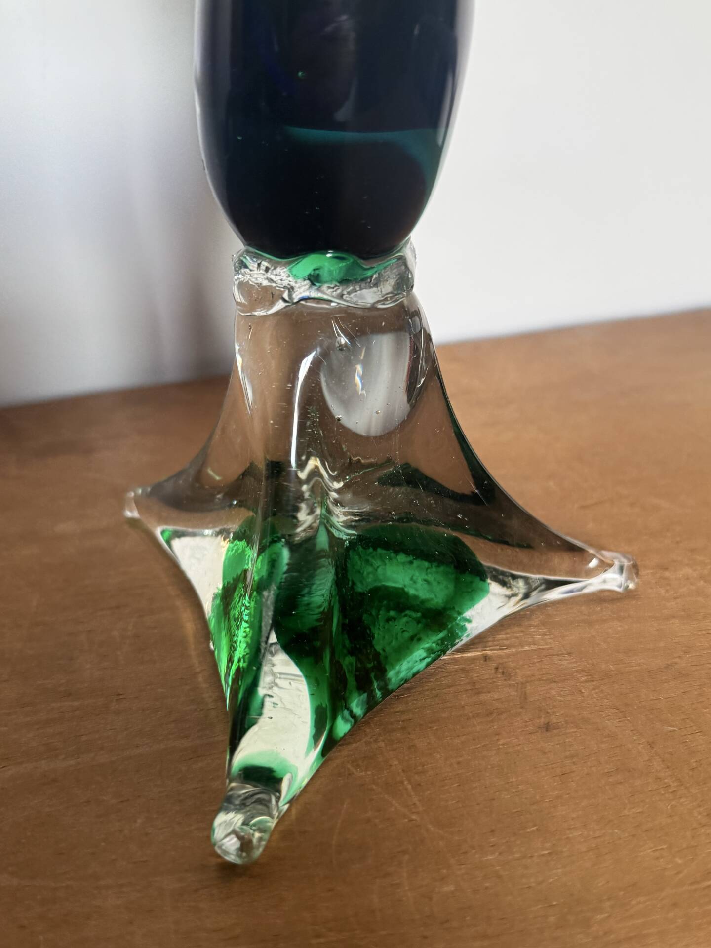 Vintage Murano Sommerso glass bird