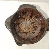 Set of 7 fish-shaped plates signed MARIUS GIUGE circa 1970