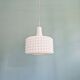 Large white opaline pendant light, design by Ivan Jakes, 1960s.