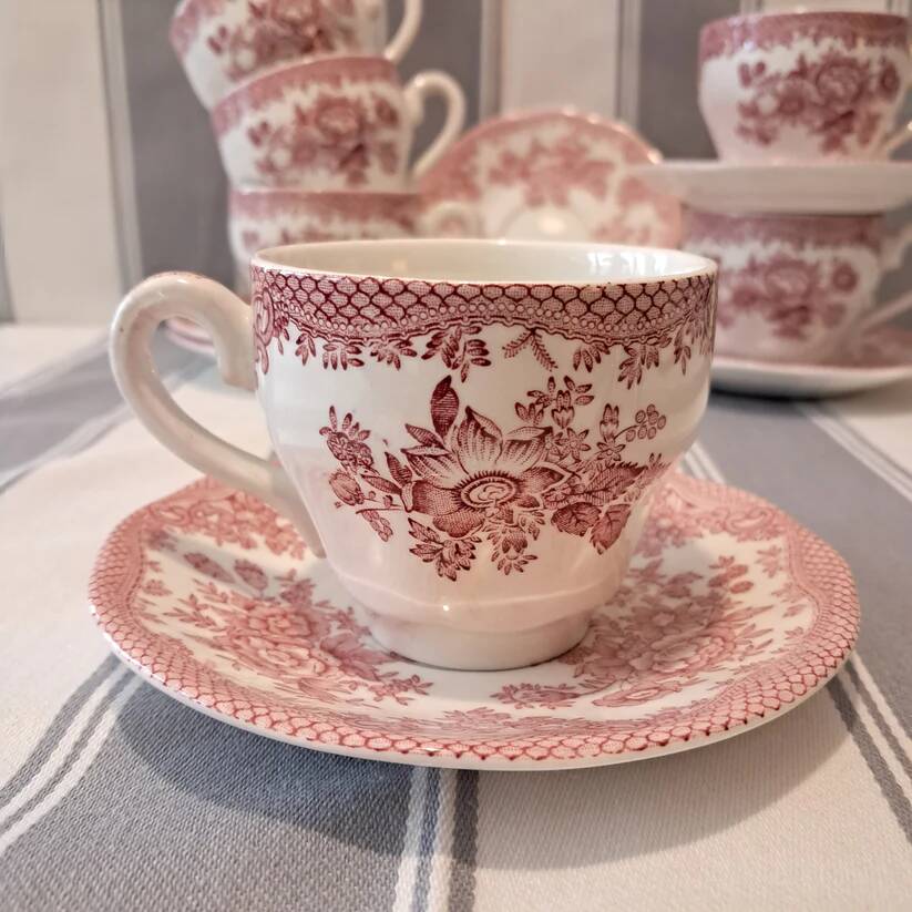 Coffee service "Asiatic Pheasants" 6 cups and saucers