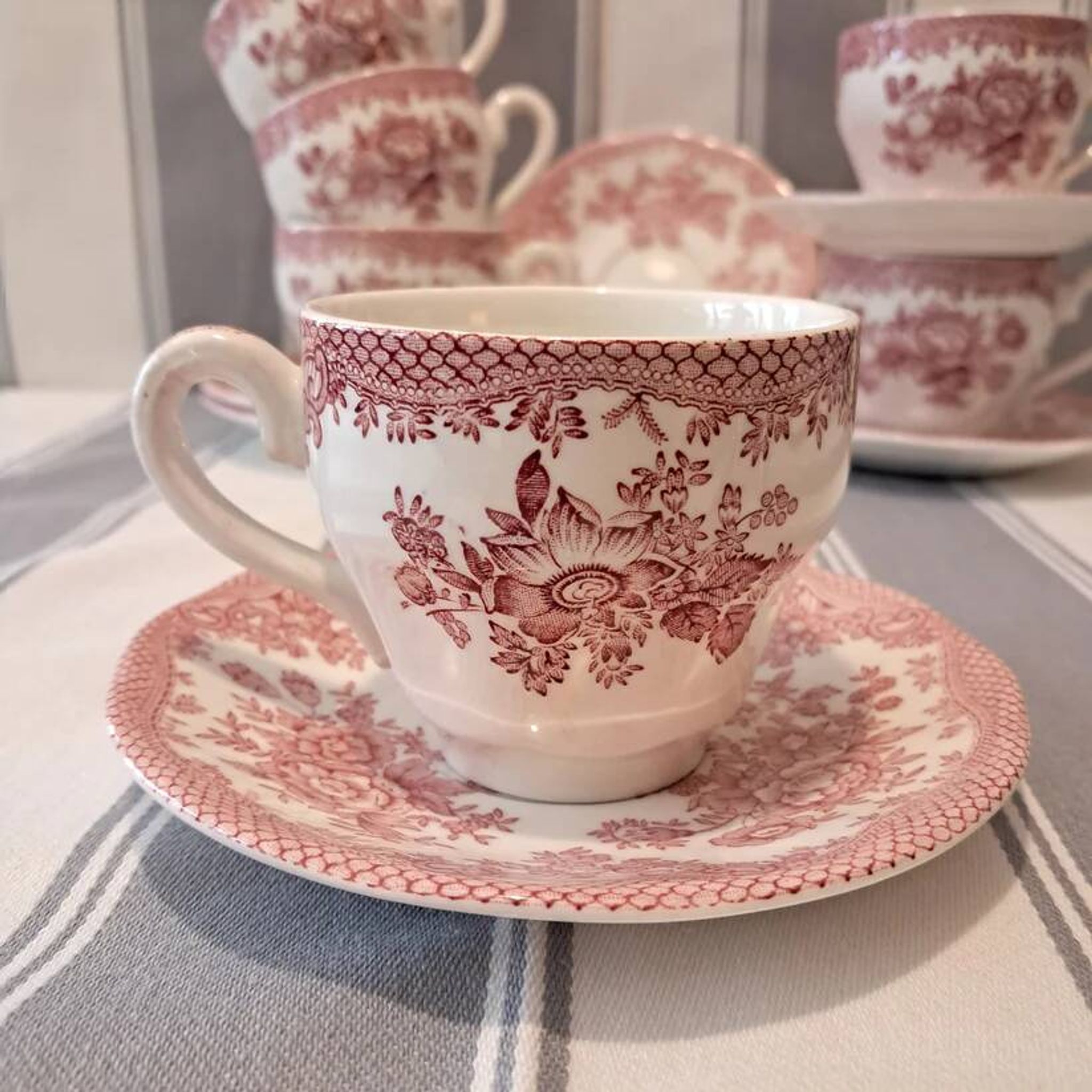 Coffee service "Asiatic Pheasants" 6 cups and saucers