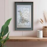 Printed in 1889, Meurthe-et-Moselle, old map.