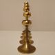 Set of 5 brass candlesticks from the 70s