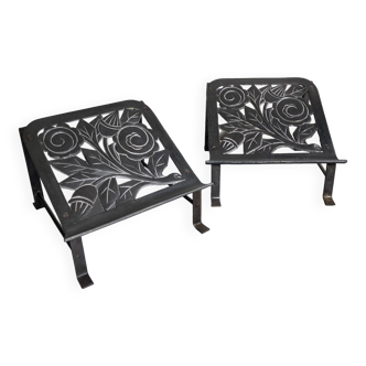 Pair of hairdresser or barber footstools 1930