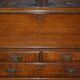 George III oak secretary bookcase circa 1760, Thomas Chippendale style.