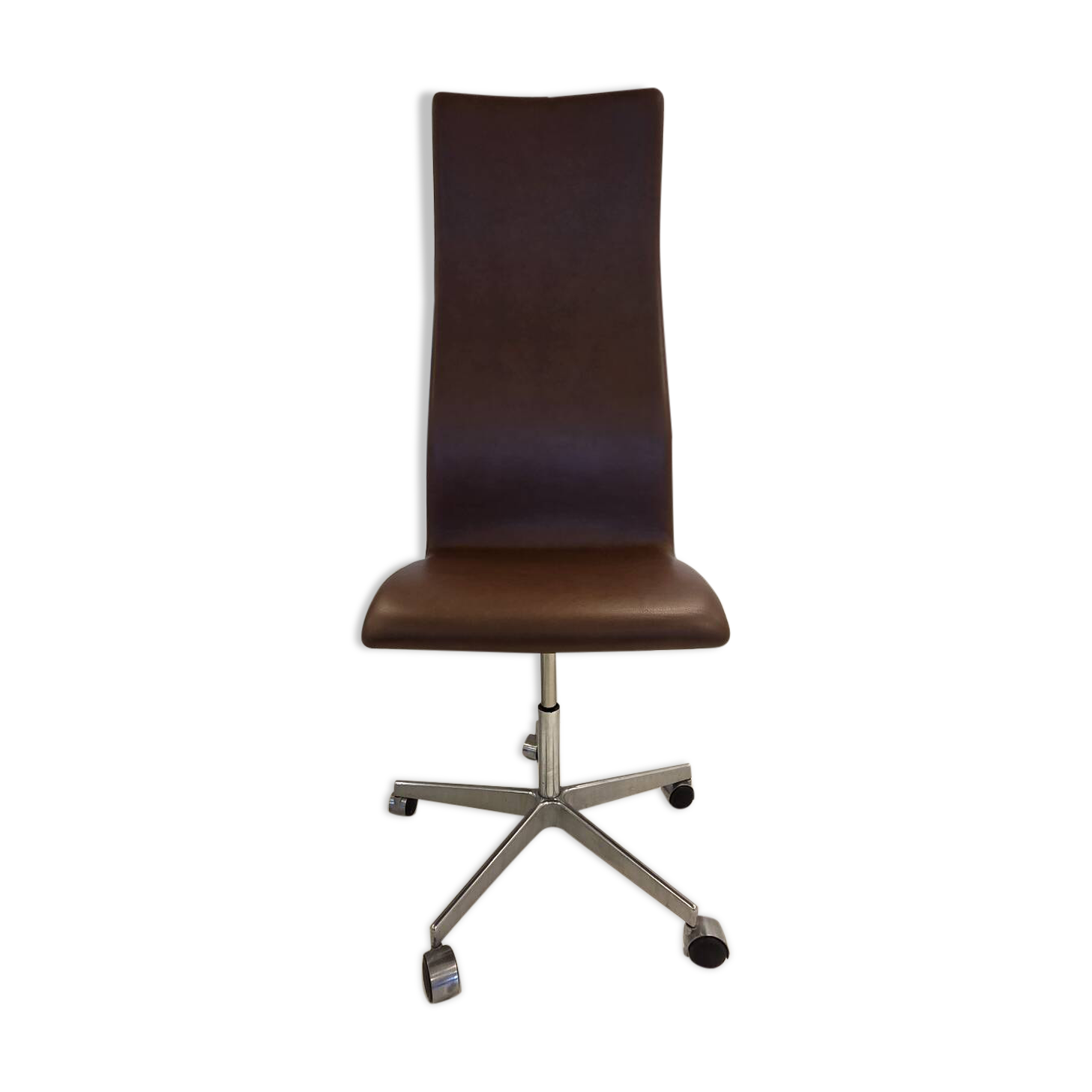 Chaise Oxford à dossier haut par Arne Jacobsen pour Fritz Hansen