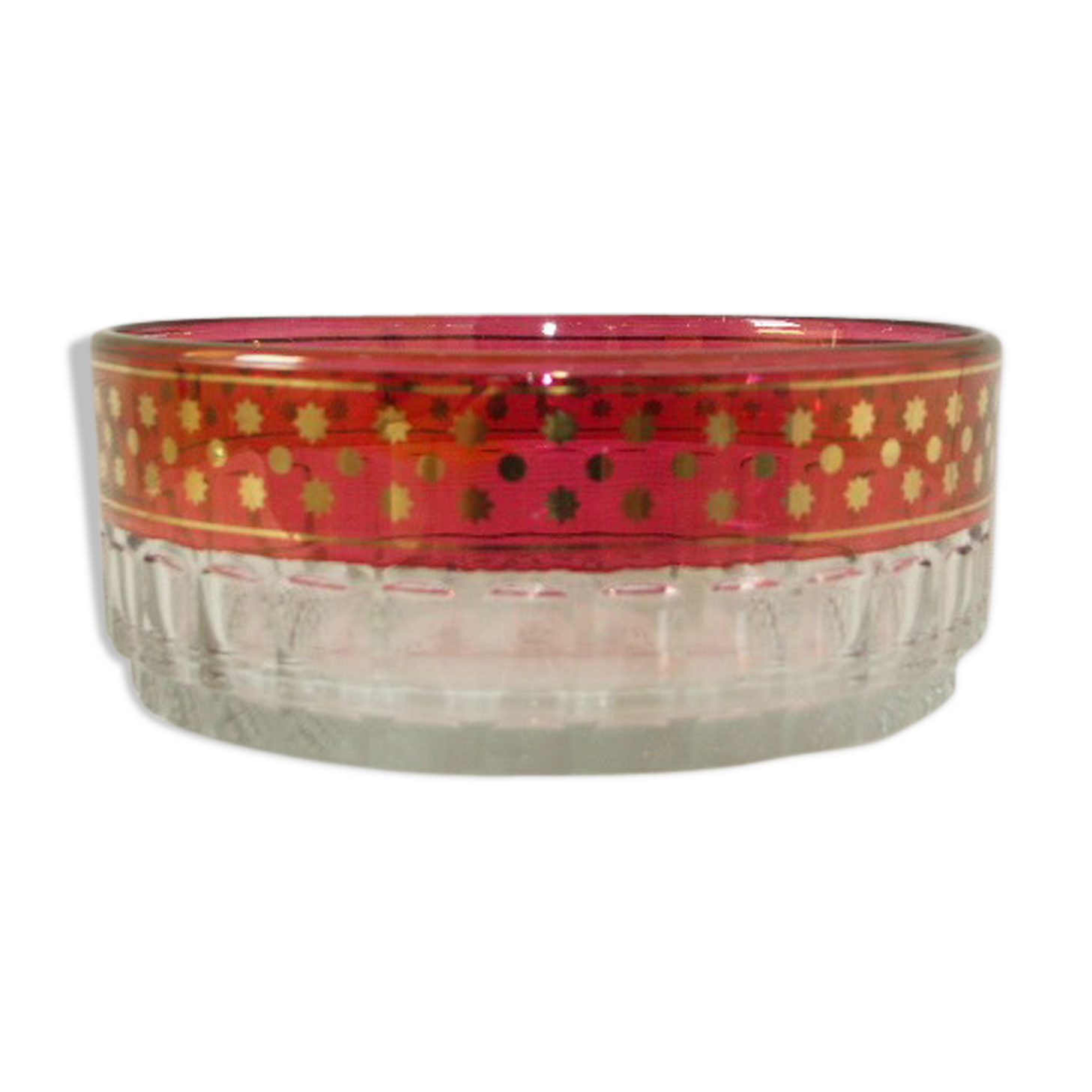 Saladier Ø20 en verre vintage des années 50