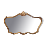 Gold mirror vintage shell 125x78cm