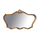 Gold mirror vintage shell 125x78cm