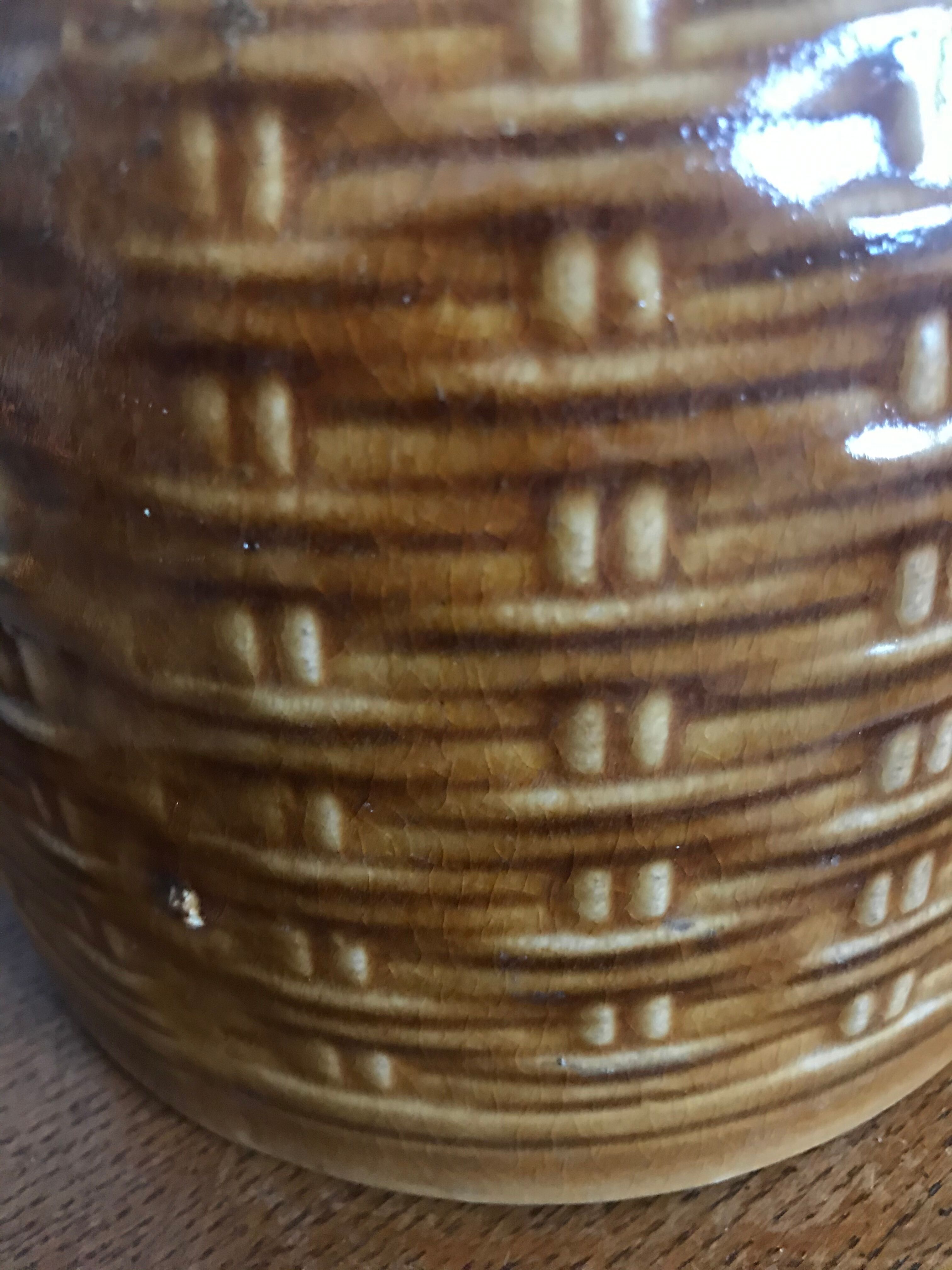 Vintage ceramic pot cover