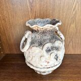 Terracotta amphora vase