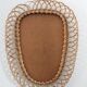 Vintage rattan mirror 66x51cm