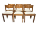 Set of 6 elm chairs from Regain vintage 1980.
