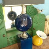 Philippe Barbier blue metal lamp