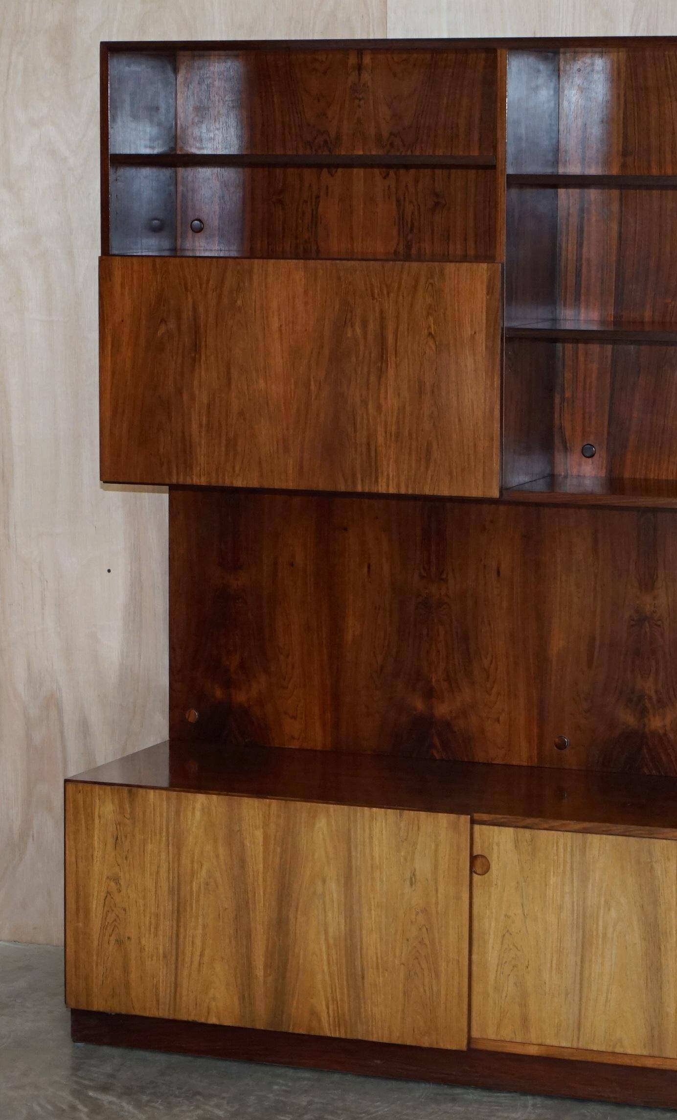 Danish Mid-Century Solid Wood Buffet Bar 1960