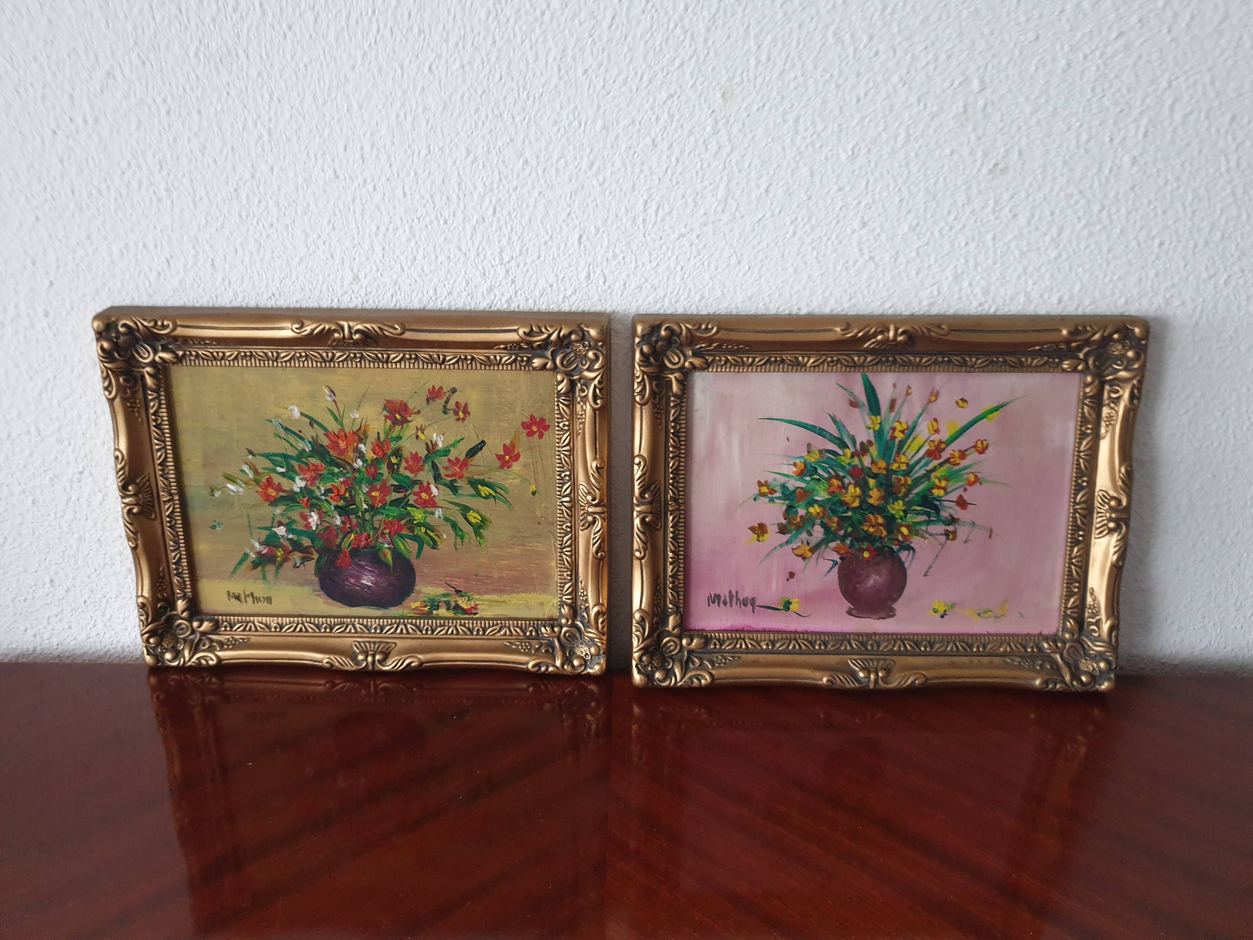 2 peintures nature morte