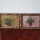 2 peintures nature morte